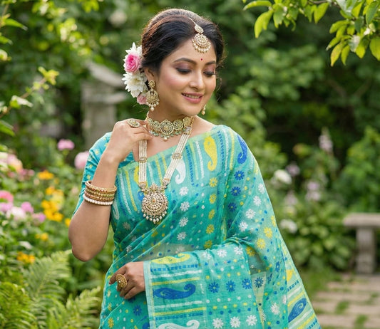 Resham Jamdani Saree